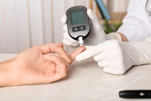Campionamento del sangue per diabete